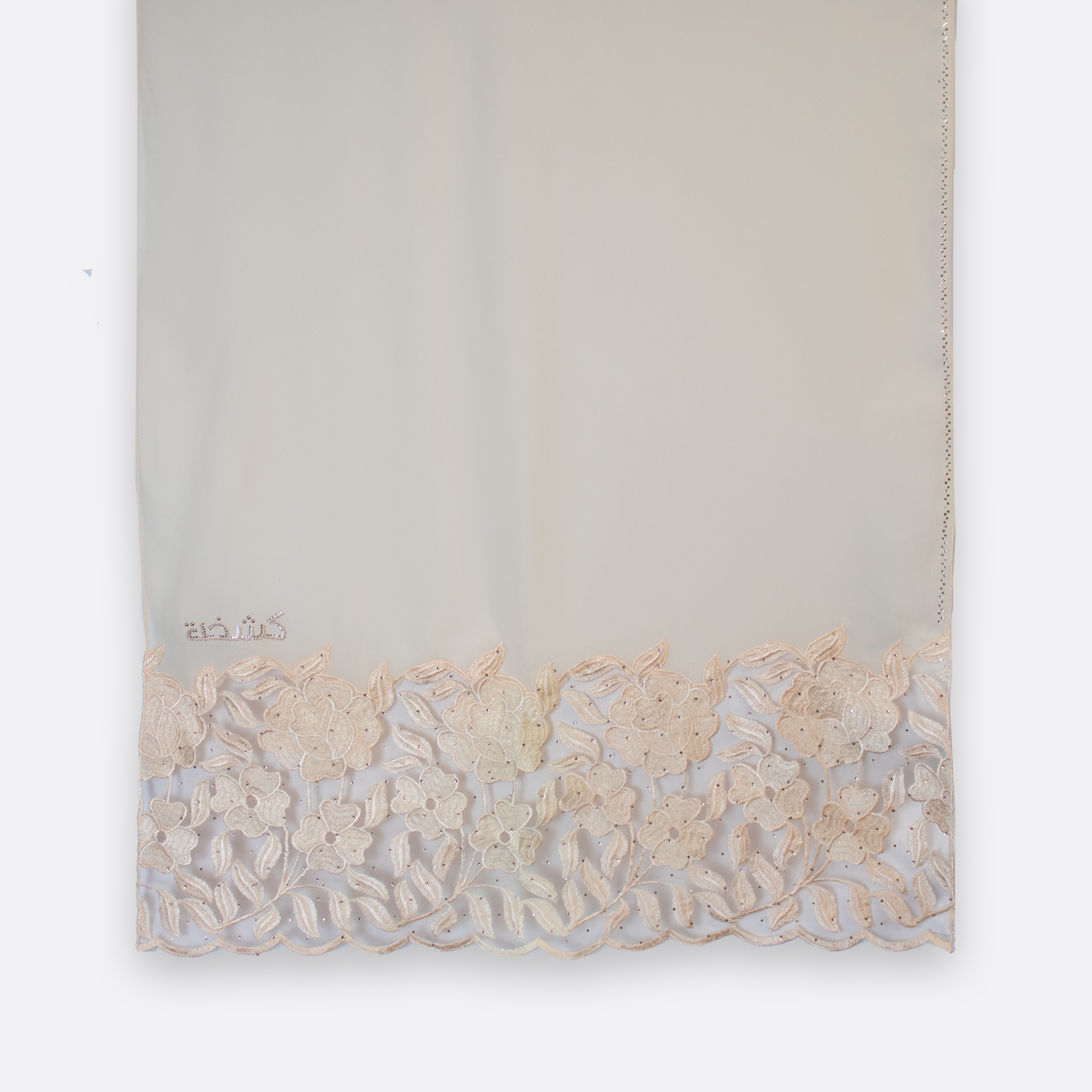 Kashkha Shawl Lace in Beige White
