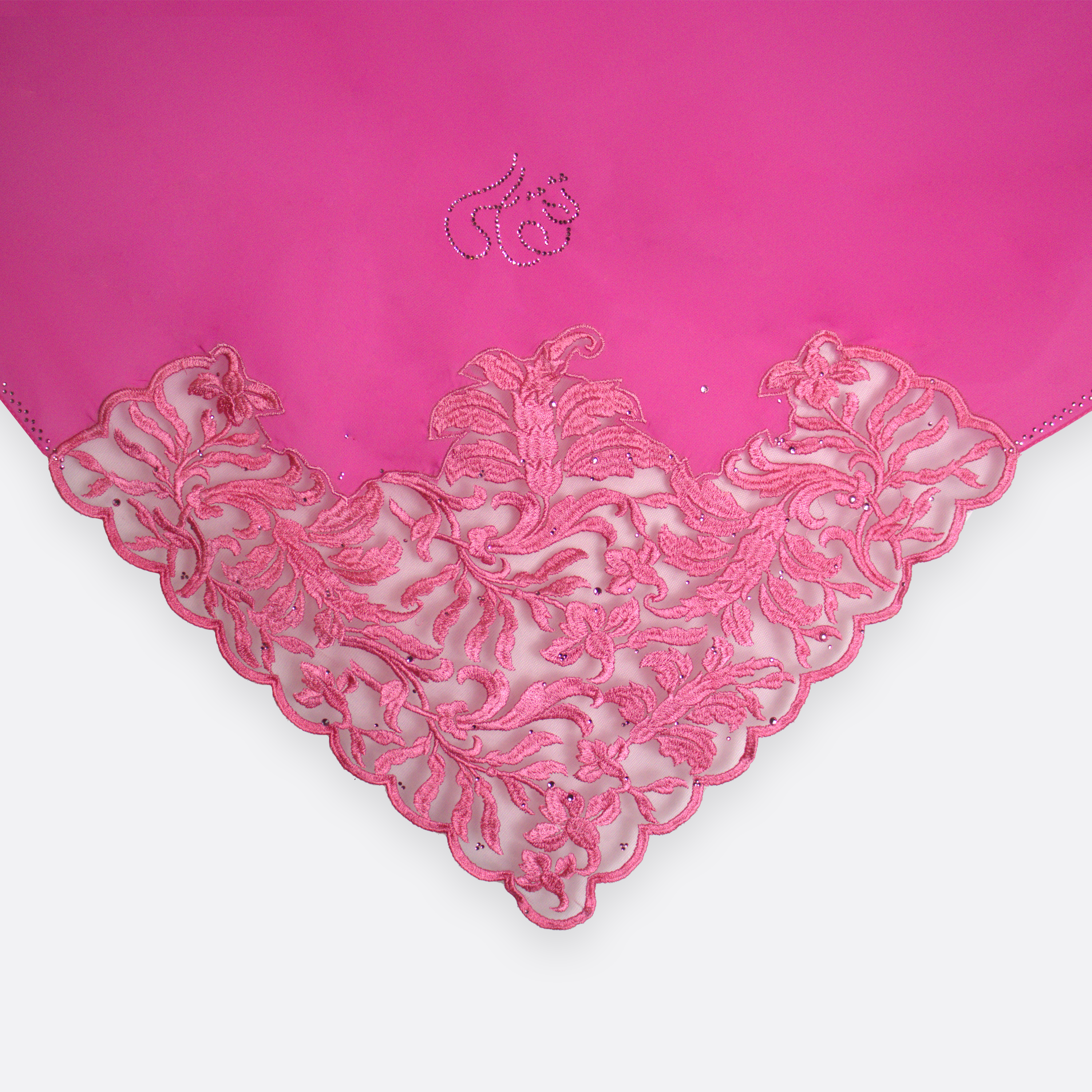 Taqwa Square Lace in Barbie Pink