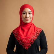 Kashkha Shawl Lace in Bright Red