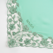 Kashkha Square Lace in Sea Green