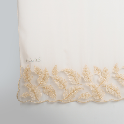 Kashkha Shawl Lace in Cream White