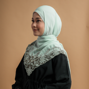 Kashkha Shawl Lace in Sea Green