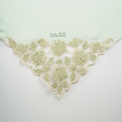 Kashkha Square Lace in Mint Frost