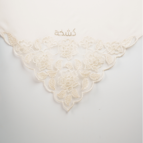 Kashkha Square Lace in Cream White