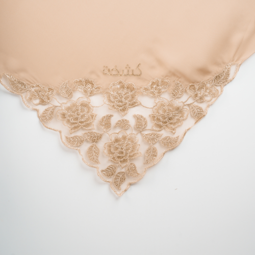 Kashkha Square Lace in Light Peach
