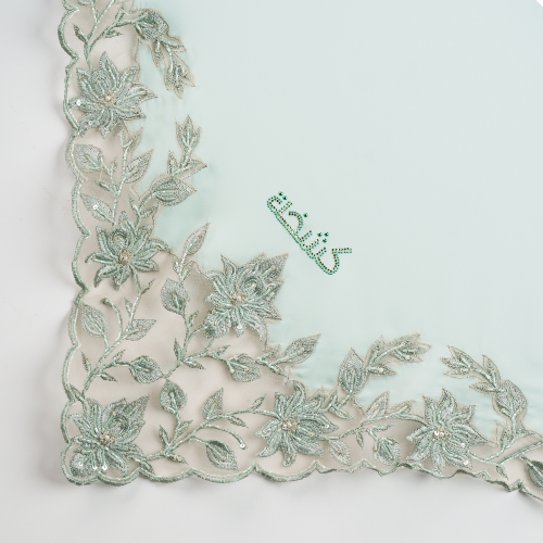 Kashkha Shawl Lace in Sea Green