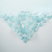 Kashkha Square Lace in Aqua Blue