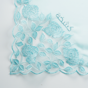 Kashkha Square Lace in Aqua Blue