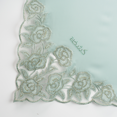 Kashkha Square Lace in Light Teal