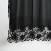 Kashkha Shawl Lace in Coal Black