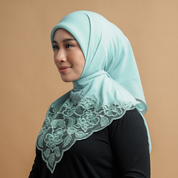 Kashkha Square Lace in Light Blue