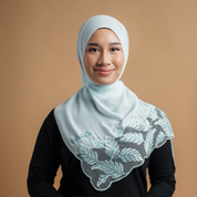 Kashkha Shawl Lace in Light Blue