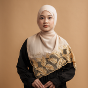 Kashkha Shawl Lace in Teh Tarik