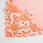 Kashkha Square Lace in Salmon Orange