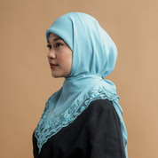 Kashkha Square Lace in Bright Blue