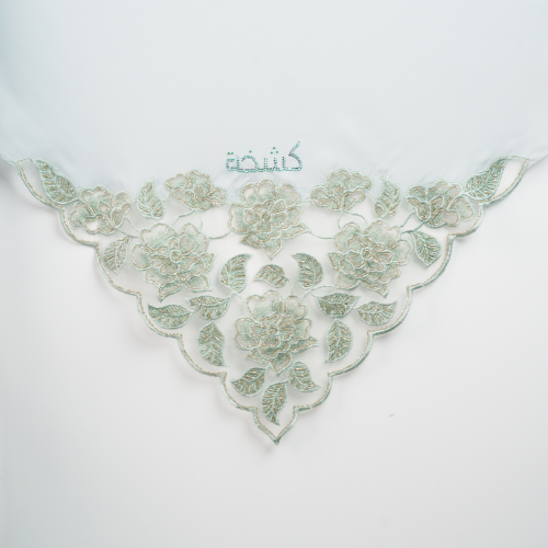 Kashkha Square Lace in Muted Green