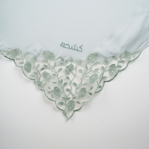Kashkha Square Lace in Pale Green