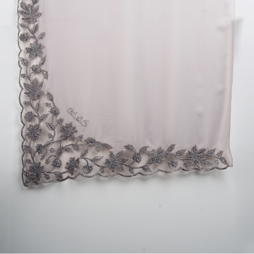 Kashkha Shawl Lace in Light Gray