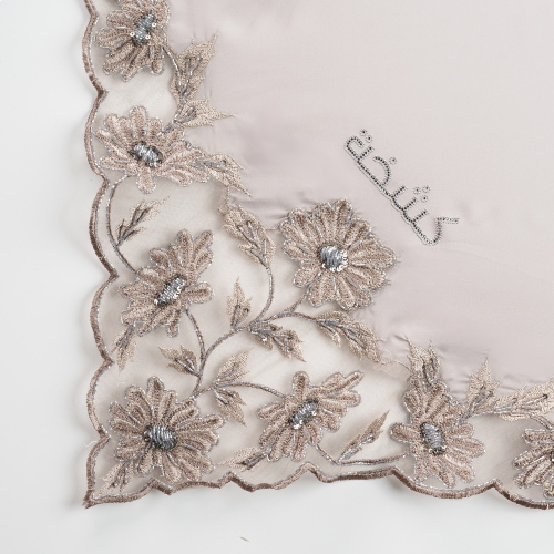 Kashkha Square Lace in Light Gray