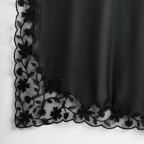Kashkha Shawl Lace in Raven Black