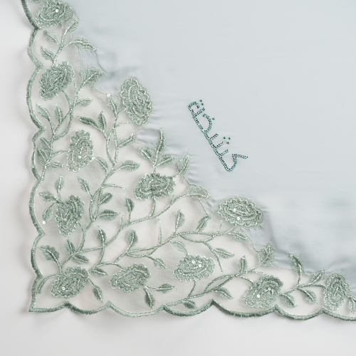 Kashkha Square Lace in Pale Green