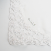 Kashkha Square Lace in Cotton White