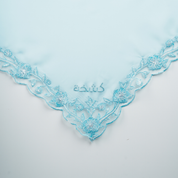 Kashkha Square Lace in Ocean Blue