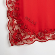 Kashkha Shawl Lace in Bright Red