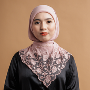 Kashkha Square Lace in Blush Pink