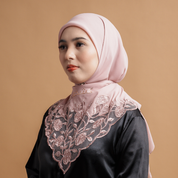 Kashkha Square Lace in Blush Pink