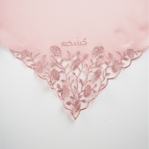 Kashkha Square Lace in Blush Pink