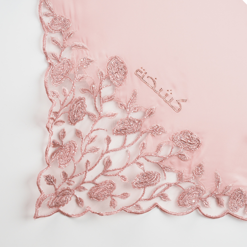 Kashkha Square Lace in Blush Pink