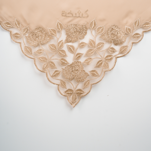 Kashkha Square Lace in Biscuit