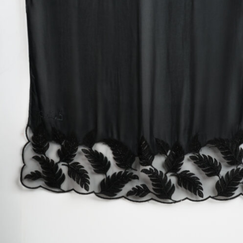 Kashkha Shawl Lace in Ash Black