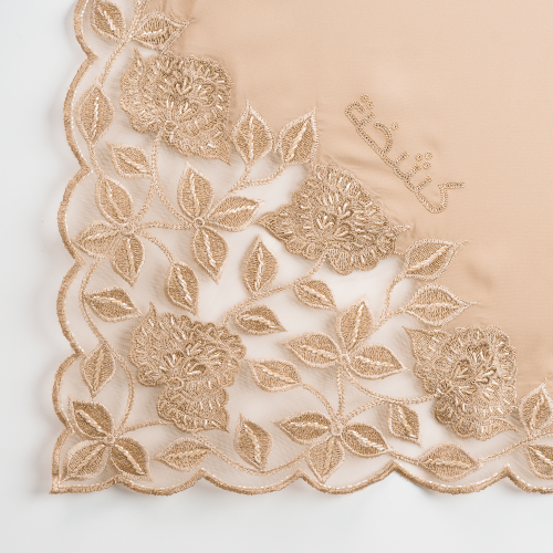 Kashkha Square Lace in Biscuit