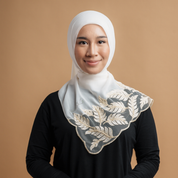 Kashkha Shawl Lace in Cream White