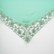 Kashkha Square Lace in Sea Green