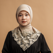Kashkha Square Lace in Light Peach