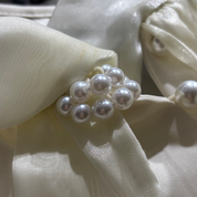 Tie Neck Blouse in Cream