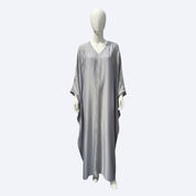 Jubah Manik Fireworks in Opal Grey