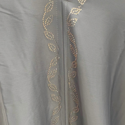 Jubah Manik Fan in Ash Grey