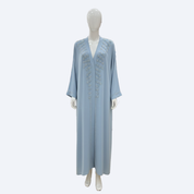 Jubah Dubai Droplets in Powder Blue