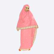 Sari Dubai Manik Embroidery Pink