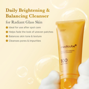 Medicube Kojic Acid Turmeric Toning Cleanser 120gm