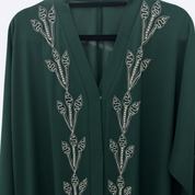 Jubah Dubai Plant in Forest Green