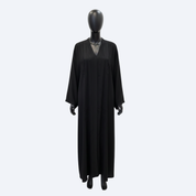 Jubah Dubai Abstract in Jet Black