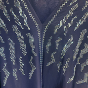 Jubah Manik Lightning in Navy Blue