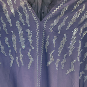 Jubah Manik Lightning in Mauve Purple