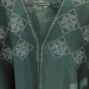 Jubah Manik Clover in Forest Green
