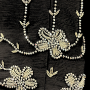 Jubah Dubai Bloom in Jet Black